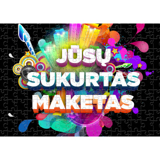Puzzle cu designul tău personalizat (dimensiune A4, 120 de piese)
