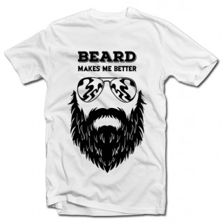 Tricou "Beard makes me better"