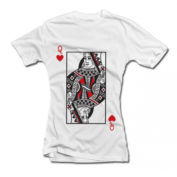Set de tricouri "King & Queen" cu imprimare pe față și pe spate Set de tricouri "King & Queen" cu imprimare pe față și pe spate