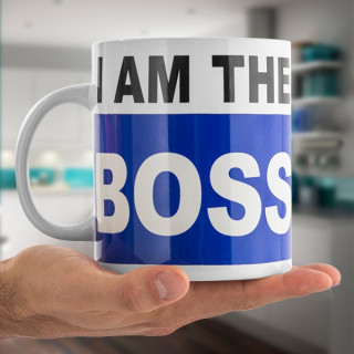 Cană uriașă „I am the BOSS”