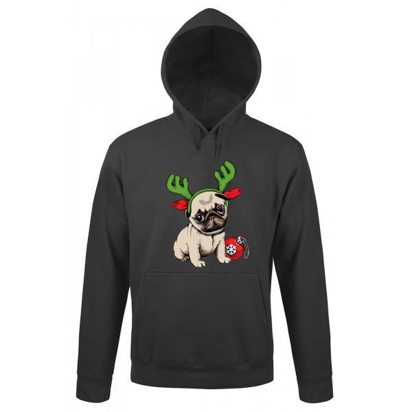 Hanorac "Christmas pug" Hanorac "Christmas pug"