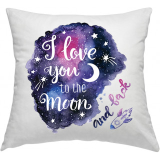 Față de pernă "To the moon and back"
