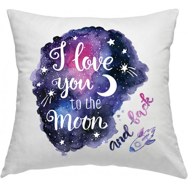 Față de pernă "To the moon and back" Față de pernă "To the moon and back"