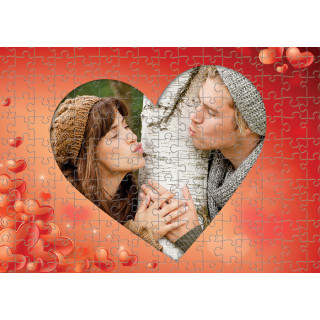 Puzzle "Love" cu fotografia aleasă de tine (120 piese)