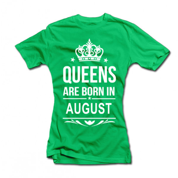 Tricouri pentru femei "Queens are born" cu luna selectată