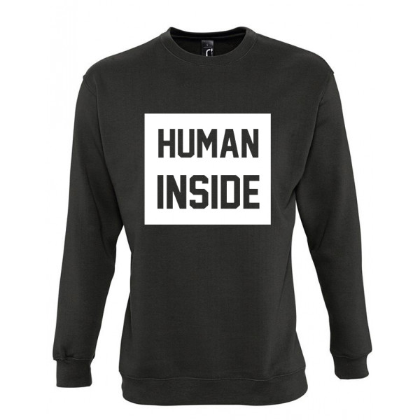 Hanorac "Human inside" (fără glugă)