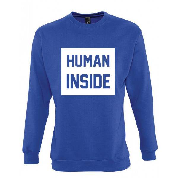 Hanorac "Human inside" (fără glugă)