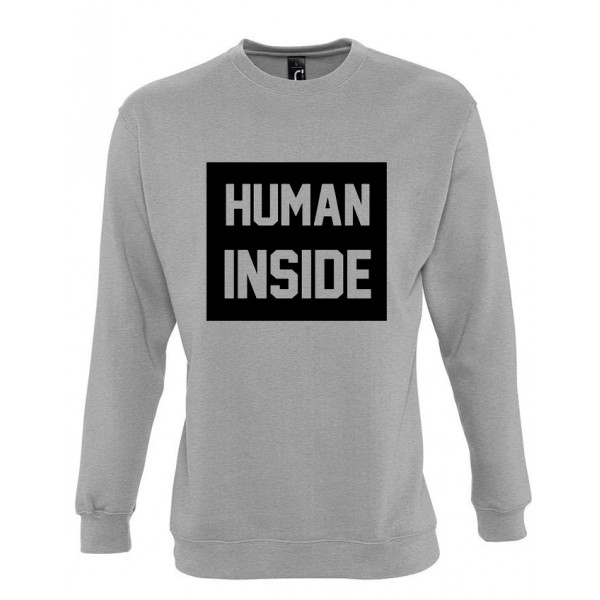 Hanorac "Human inside" (fără glugă)