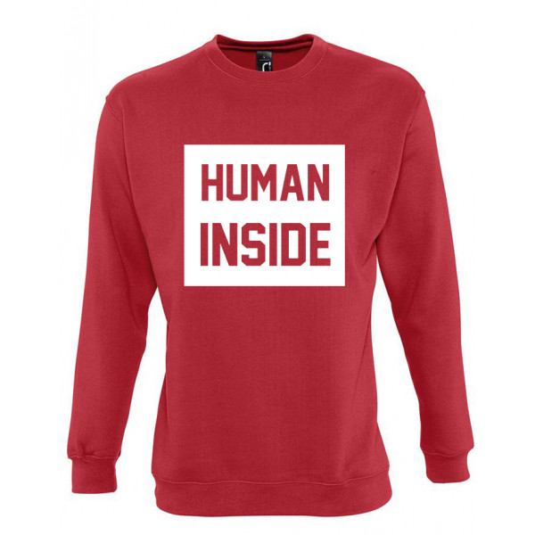 Hanorac "Human inside" (fără glugă)