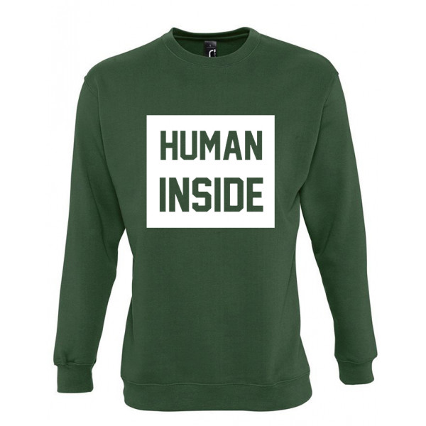 Hanorac "Human inside" (fără glugă)