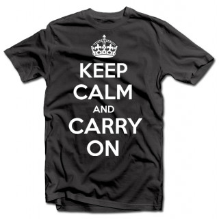 Tricou "KEEP CALM AND CARRY ON"