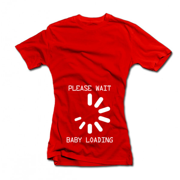 Tricou pentru femei "Baby loading" Tricou pentru femei "Baby loading"
