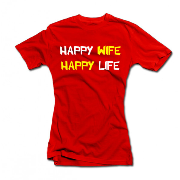 Tricouri pentru femei "Happy wife" Tricouri pentru femei "Happy wife"