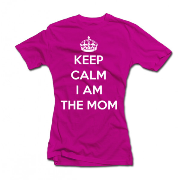 Tricou pentru femei "Keep calm I am the mom" Tricou pentru femei "Keep calm I am the mom"