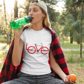 Tricou pentru femei "Love bike"