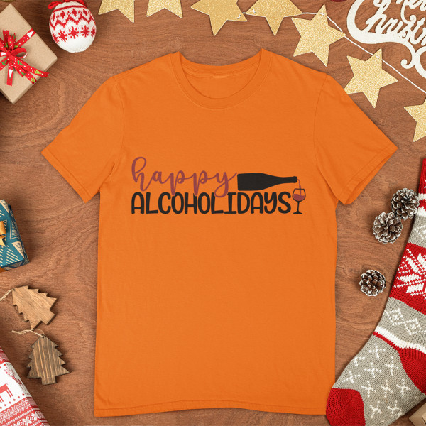 Tricou "Happy alcoholidays"