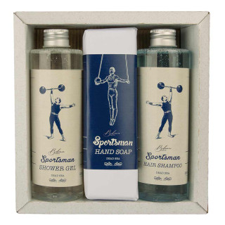 Set cadou „Sportsman” (gel de duș 250ml + săpun 145g + șampon 250ml)