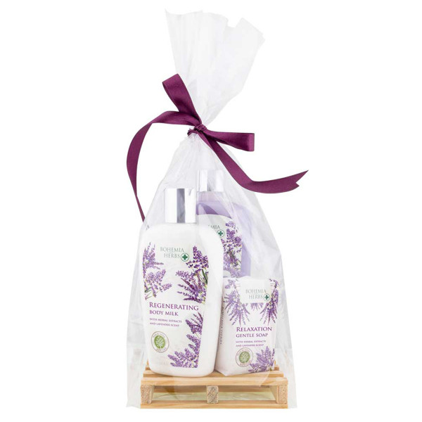 Set cadou cosmetic "Lavender SPA" (săpun lichid 300ml + loțiune de corp 250ml + săpun 100g) Set cadou cosmetic "Lavender SPA" (săpun lichid 300ml + loțiune de corp 250ml + săpun 100g)