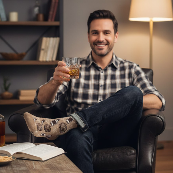 Set cadou "Băuturi" (pahar + șosete)