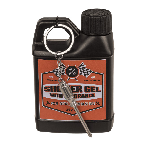 Gel de duș universal pentru bărbați „Motor Oil” (260 ml) + breloc