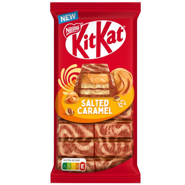 Ciocolată cu lapte "KIT KAT" cu umplutură de caramel sărat, 99g