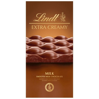 Ciocolată cu lapte extra cremoasă LINDT, 80 g