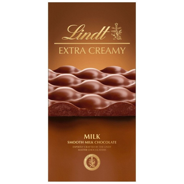 Ciocolată cu lapte extra cremoasă LINDT, 80 g