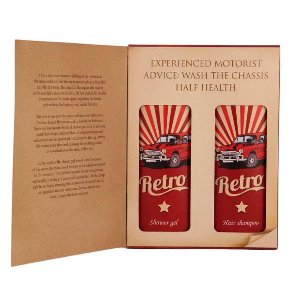 Set cosmetice „Retro Driver's Book” (2 x 250 ml) Set cosmetice „Retro Driver's Book” (2 x 250 ml)