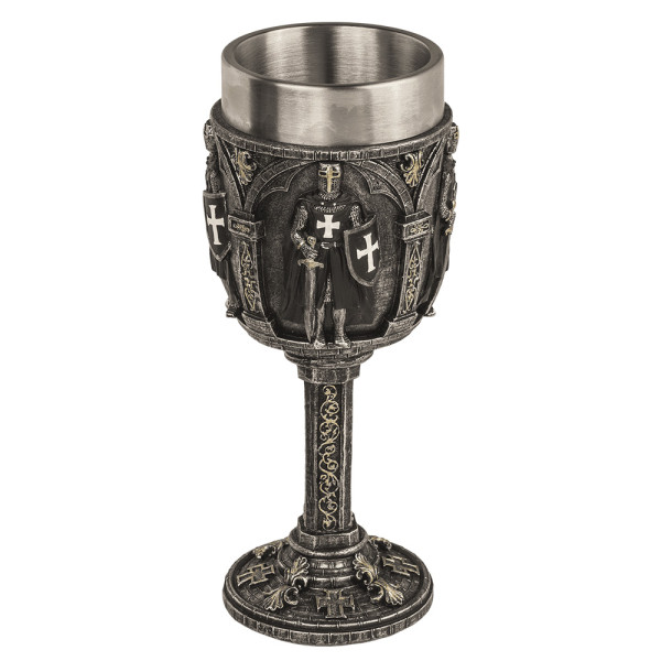 Pocal în stil cavaleresc cu interior din oțel inoxidabil