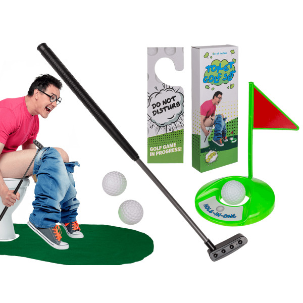 Covoraș de toaletă cu motiv de minigolf