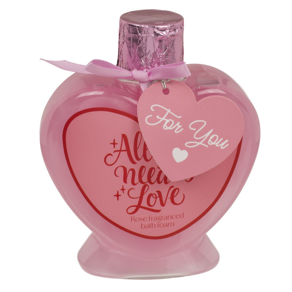 Spumă de baie "Love" cu parfum de trandafir, 200ml