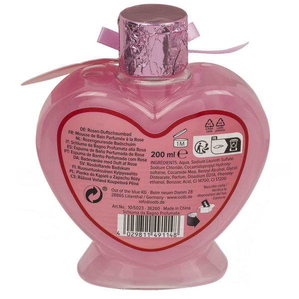 Spumă de baie "Love" cu parfum de trandafir, 200ml