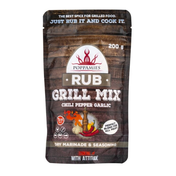 Mix de condimente "Grill Mix Rub", 200g Mix de condimente "Grill Mix Rub", 200g