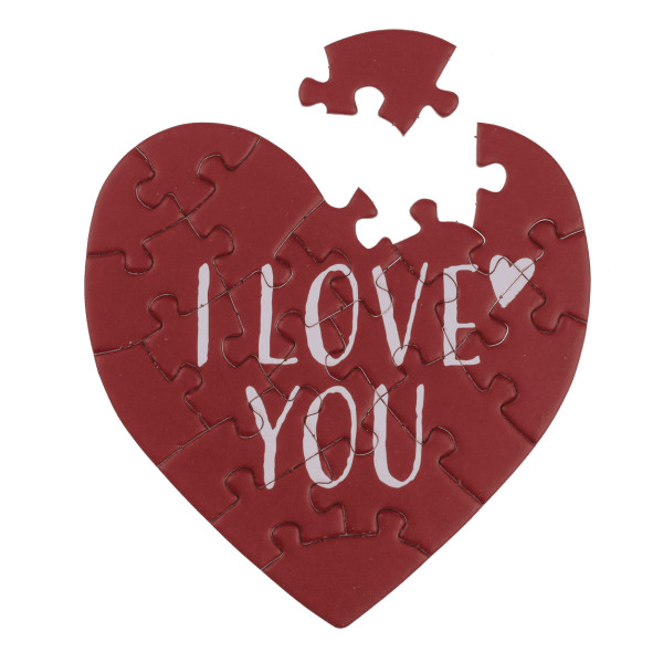 Felicitare în formă de inimă - Puzzle „Love” Felicitare în formă de inimă - Puzzle „Love”
