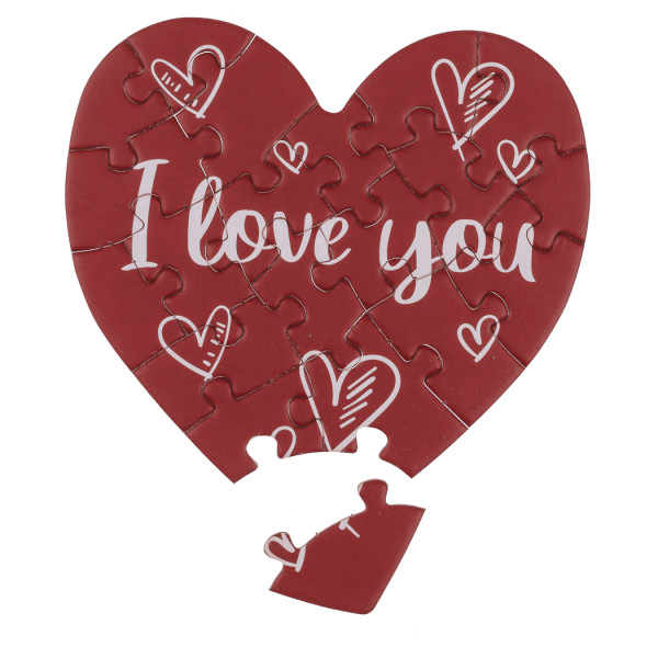Felicitare în formă de inimă - Puzzle „Love” Felicitare în formă de inimă - Puzzle „Love”