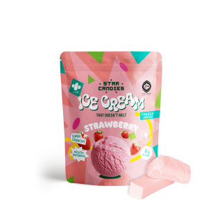 Înghețată cu căpșuni liofilizate STAR CANDIES, 16g