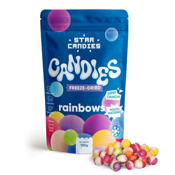 Bomboane liofilizate STAR CANDIES "Rainbows", 120g