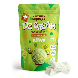 STAR CANDIES înghețată cu aromă de kiwi liofilizată, 50g