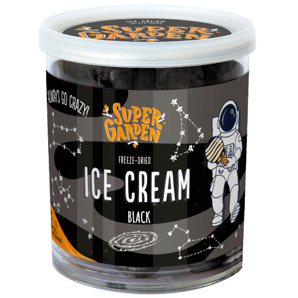 Înghețată de vanilie neagră liofilizată SUPER GARDEN, 35g Înghețată de vanilie neagră liofilizată SUPER GARDEN, 35g