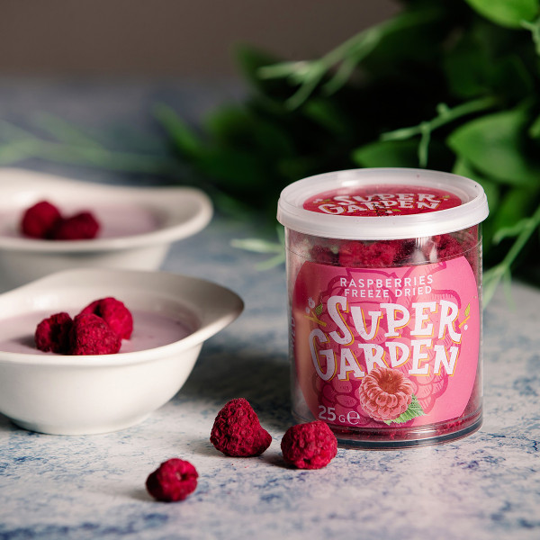 Zmeură liofilizată SUPER GARDEN, 25g Zmeură liofilizată SUPER GARDEN, 25g