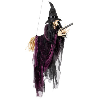 Decorațiune suspendată „Vrăjitoare zburătoare” (65cm)