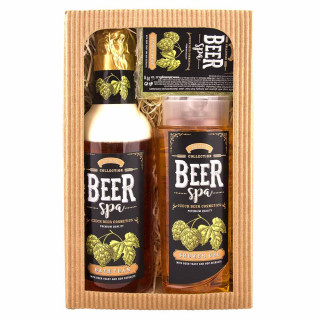 Set cadou cosmetice „BEER SPA” - spumă de baie (500ml), gel de duș (250ml) și săpun (70g)