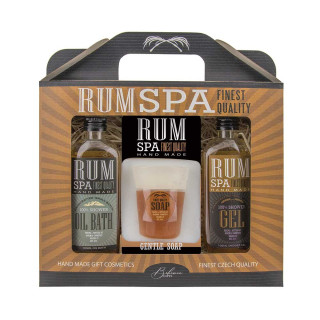 Set cadou cosmetice „RUM SPA” - Gel de duș (100ml), Spumă de baie (100ml) și Săpun de mâini (70g)