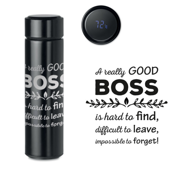 Termos cu vid cu termometru "BOSS foarte bun" (500ml)