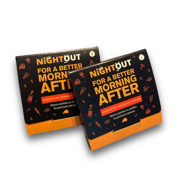 Supliment pentru mahmureală NIGHTOUT, 4 tablete Supliment pentru mahmureală NIGHTOUT, 4 tablete