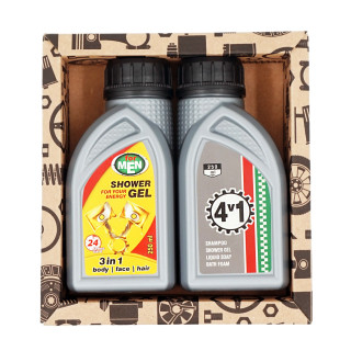 Set cadou - gel de duș 2x250ml „Gel de duș + 4in1”