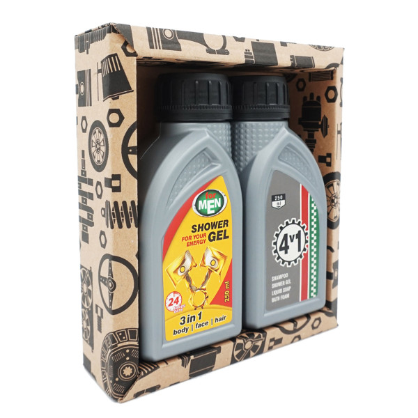 Set cadou - gel de duș 2x250ml „Gel de duș + 4in1” Set cadou - gel de duș 2x250ml „Gel de duș + 4in1”