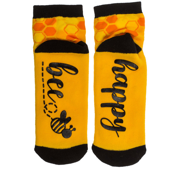 Șosete cu talpă antiderapantă „Bee Happy” Șosete cu talpă antiderapantă „Bee Happy”