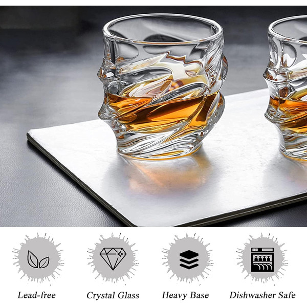 Carafă de cristal și set de 6 pahare „OPULENT ELEGANCE”