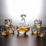 Carafă de cristal și set de 6 pahare „OPULENT ELEGANCE”